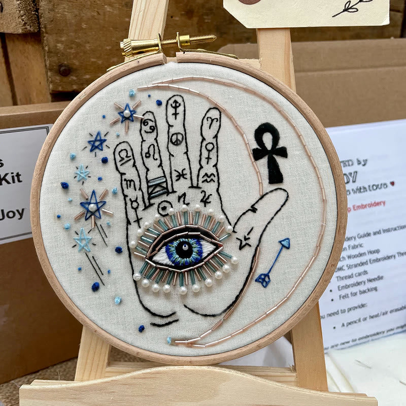 Rubbyoo Bead Embroidery Kit - Mystic Hand | Unique Handmade Art | Fashionable Wall Decor - image 7