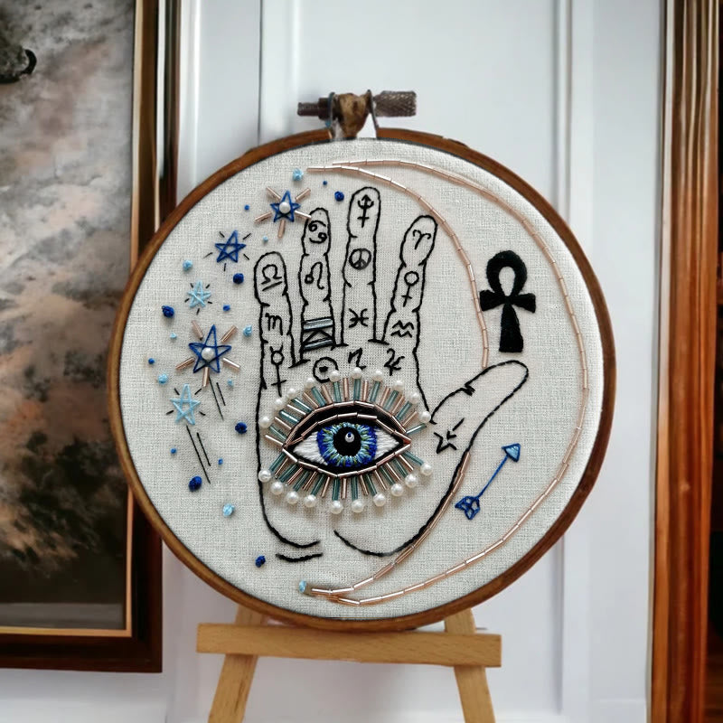 Rubbyoo Bead Embroidery Kit - Mystic Hand | Unique Handmade Art | Fashionable Wall Decor - image 8