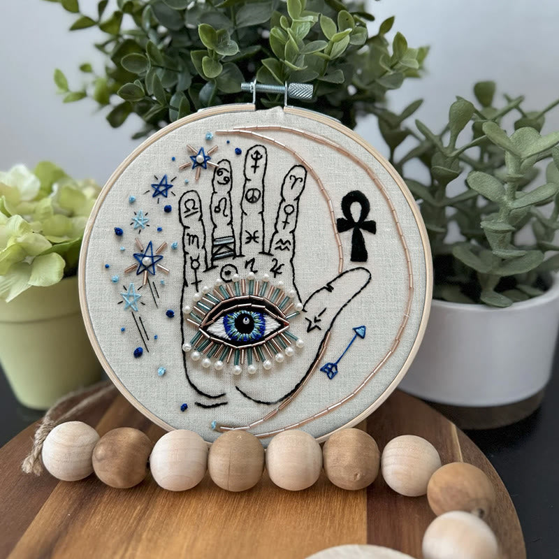 Rubbyoo Bead Embroidery Kit - Mystic Hand | Unique Handmade Art | Fashionable Wall Decor - image 5