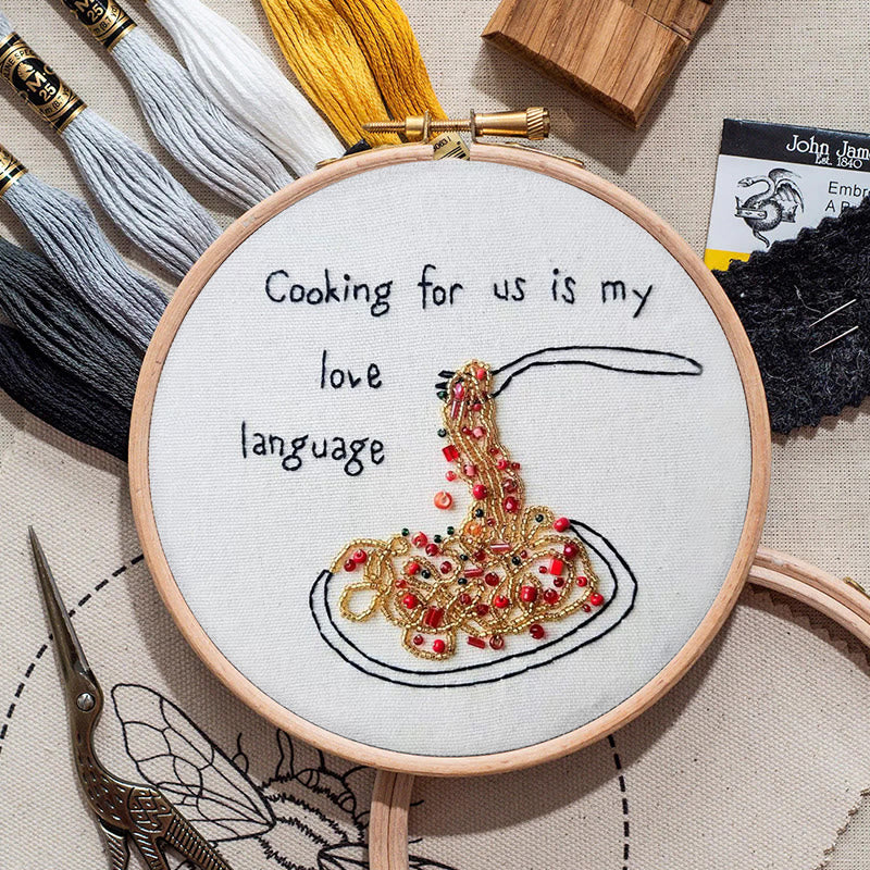 Rubbyoo Bead Embroidery Kit - Cooking Love| Creative Decoration Art | Perfect For Pasta Lovers  - image 3