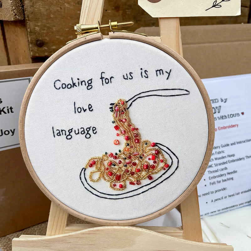 Rubbyoo Bead Embroidery Kit - Cooking Love| Creative Decoration Art | Perfect For Pasta Lovers  - image 9