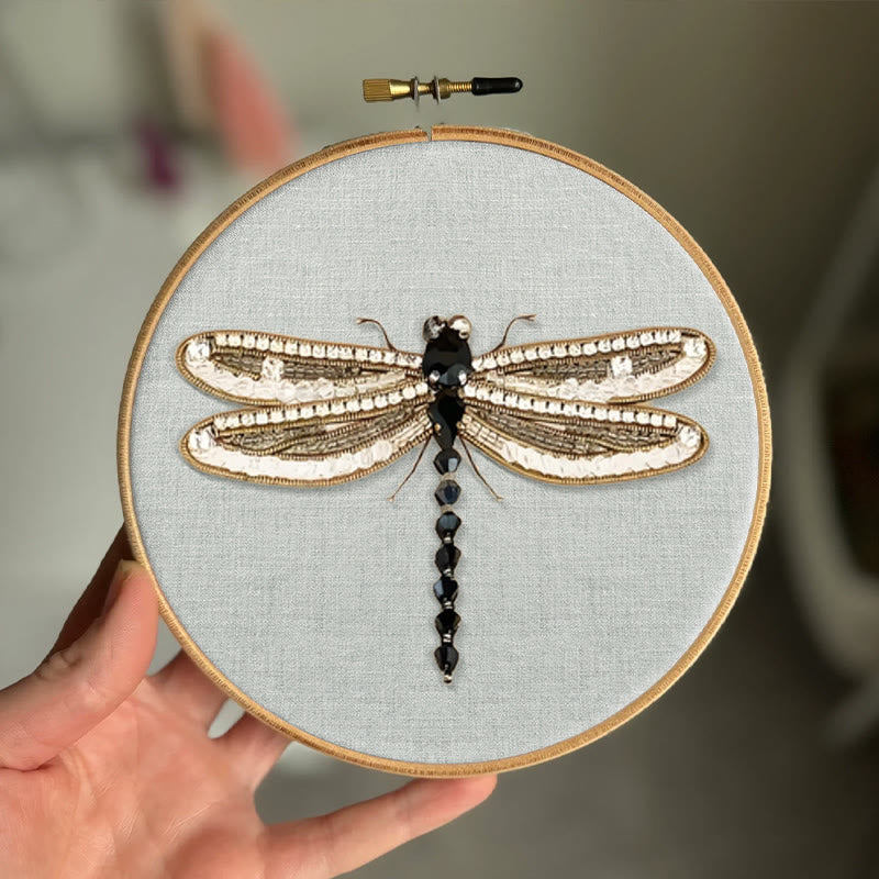Rubbyoo Bead Embroidery Kit - Dragonfly | Handmade Insect Craft | Easy Bead Needlework - image 7