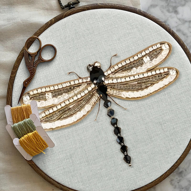 Rubbyoo Bead Embroidery Kit - Dragonfly | Handmade Insect Craft | Easy Bead Needlework - image 4