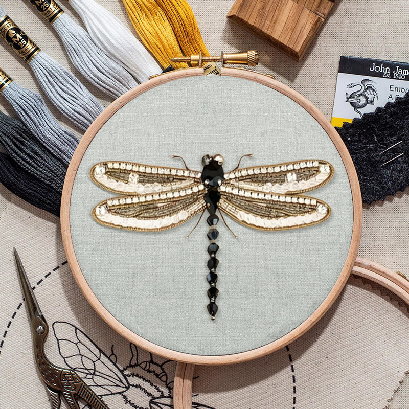 Rubbyoo Bead Embroidery Kit - Dragonfly | Handmade Insect Craft | Easy Bead Needlework - image 5