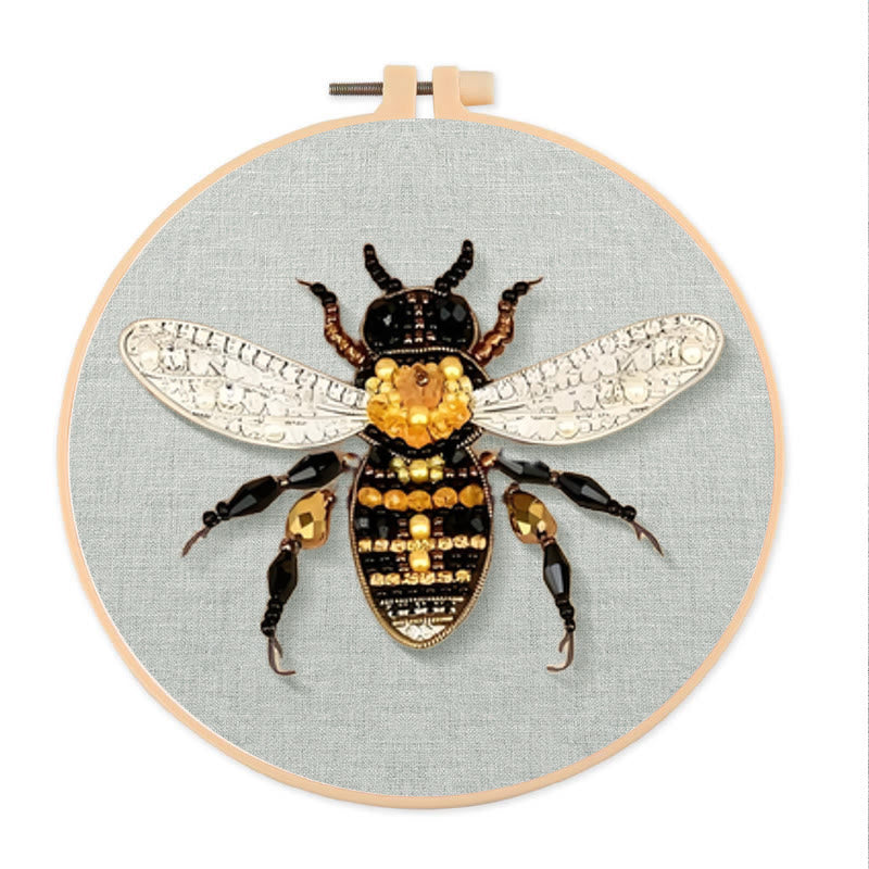 Rubbyoo Bead Embroidery Kit - Bumblebee | Diy Insect Craft | Nice Handmade Gifts  - 15*15cm - image 1