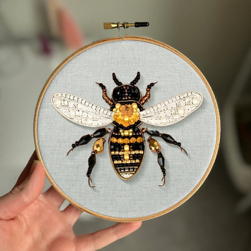 Rubbyoo Bead Embroidery Kit - Bumblebee | Diy Insect Craft | Nice Handmade Gifts  - image 2