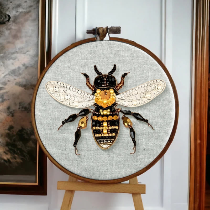 Rubbyoo Bead Embroidery Kit - Bumblebee | Diy Insect Craft | Nice Handmade Gifts  - image 3