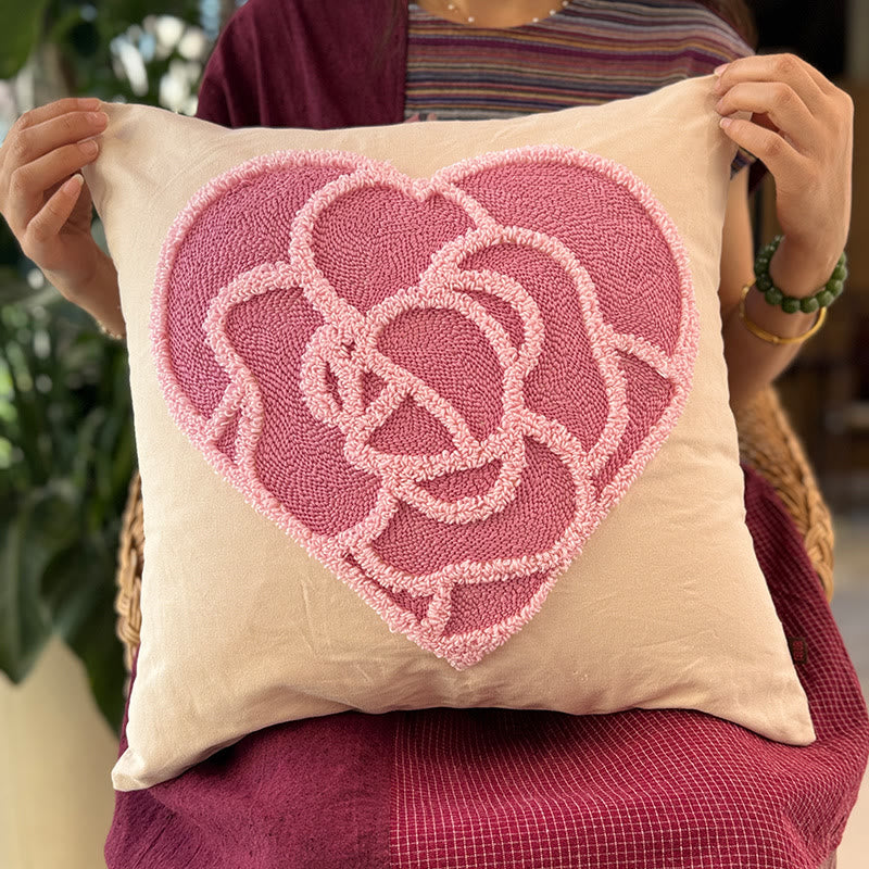 Punch Needle Pillow Kits - Diy Floral Craft | Unique Home Decoration | Perfect Gifts For Housewarming  - image 5