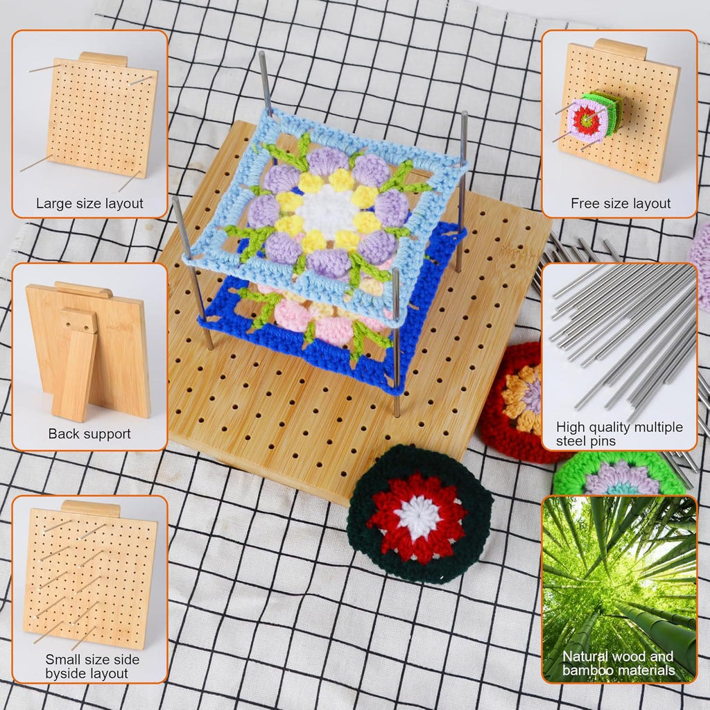 Crochet Blocking Board - Granny Square Blocking Board | Suitable For Crochet Projects - image 3