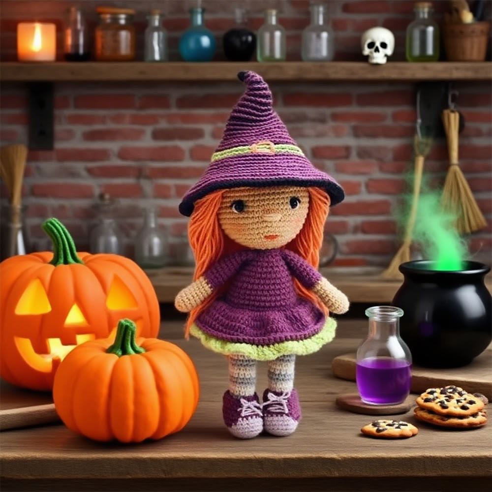 Diy Handmade Little Witch Kit - Halloween Handmade Doll | Perfect Decorative Toy - Diy Handmade Little Witch Kit - image 0