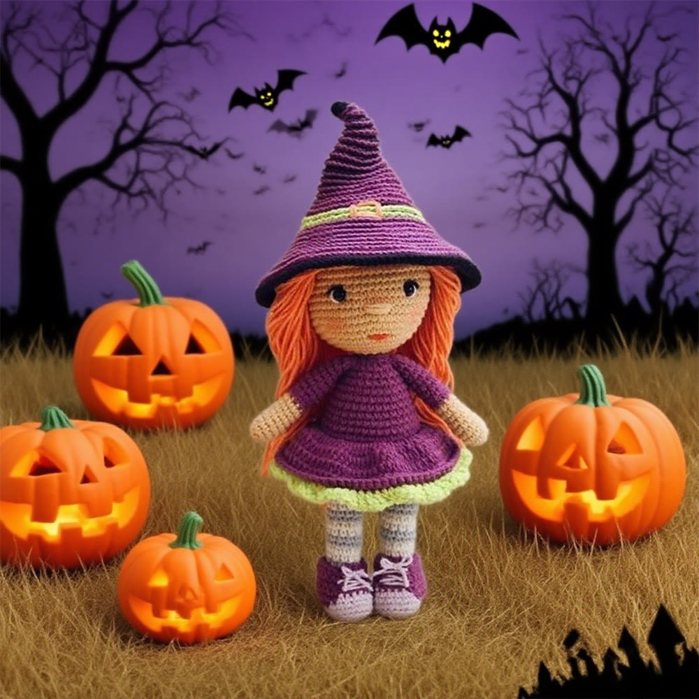 Diy Handmade Little Witch Kit - Halloween Handmade Doll | Perfect Decorative Toy - image 2