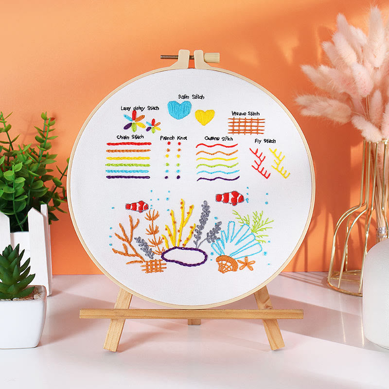 Rubbyoo 3-piece Embroidery Starter Kit - Adorable Animal Pattern | Beginner Stitch Craft | Gifts For Needlework Starter - image 3