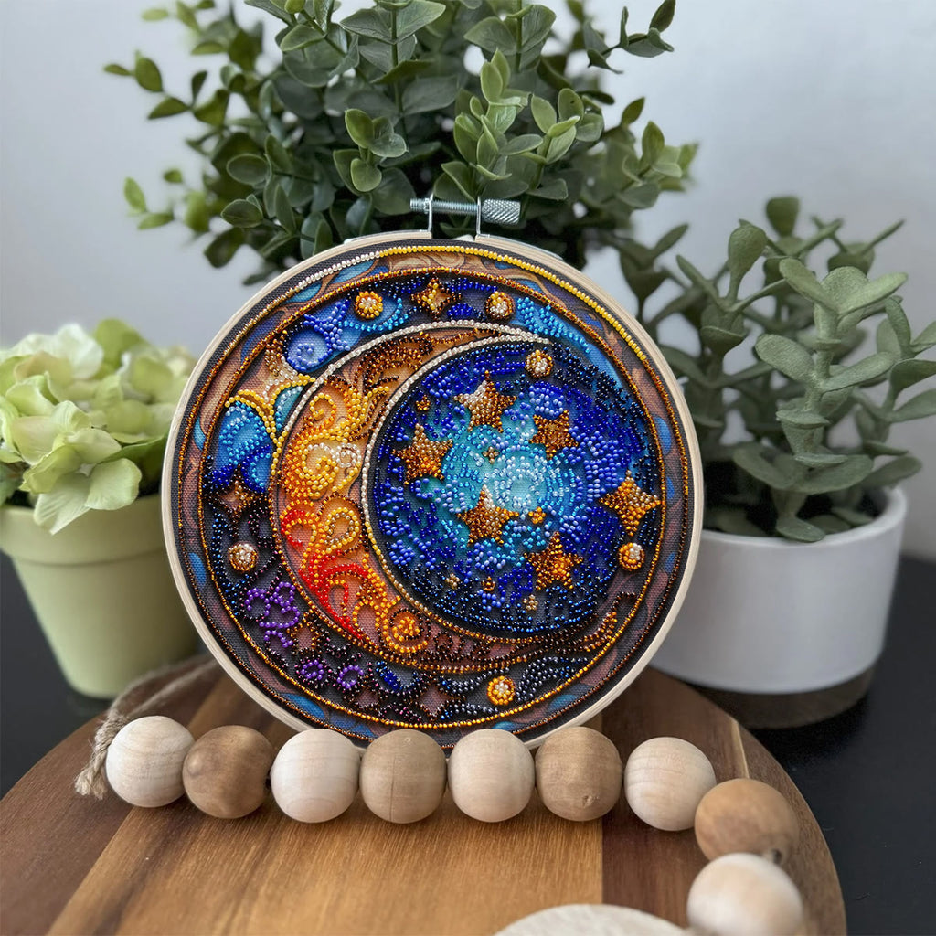 Rubbyoo Bead Embroidery Kit - Moom And Star |  - image 3