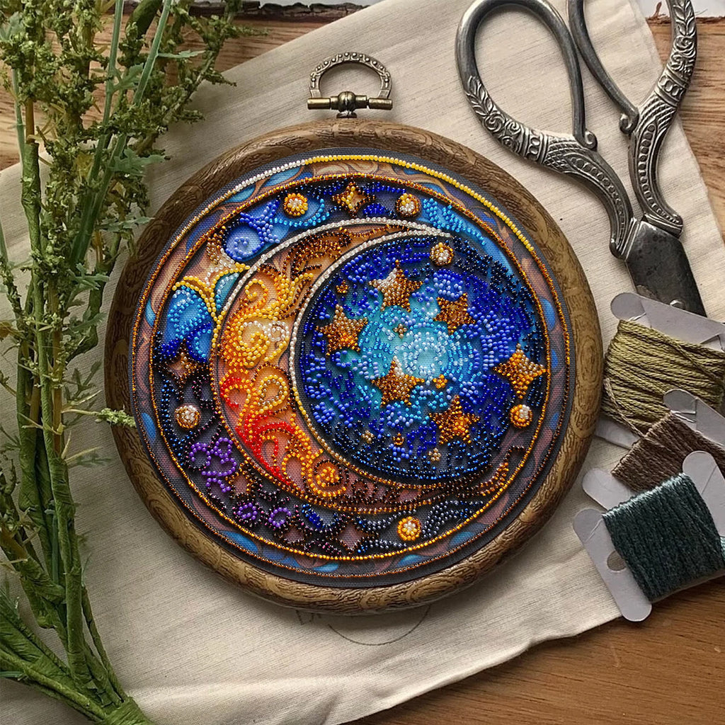 Rubbyoo Bead Embroidery Kit - Moom And Star |  - image 2