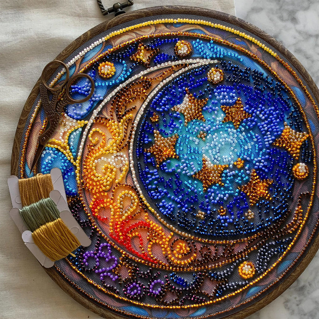 Rubbyoo Bead Embroidery Kit - Moom And Star |  - image 7