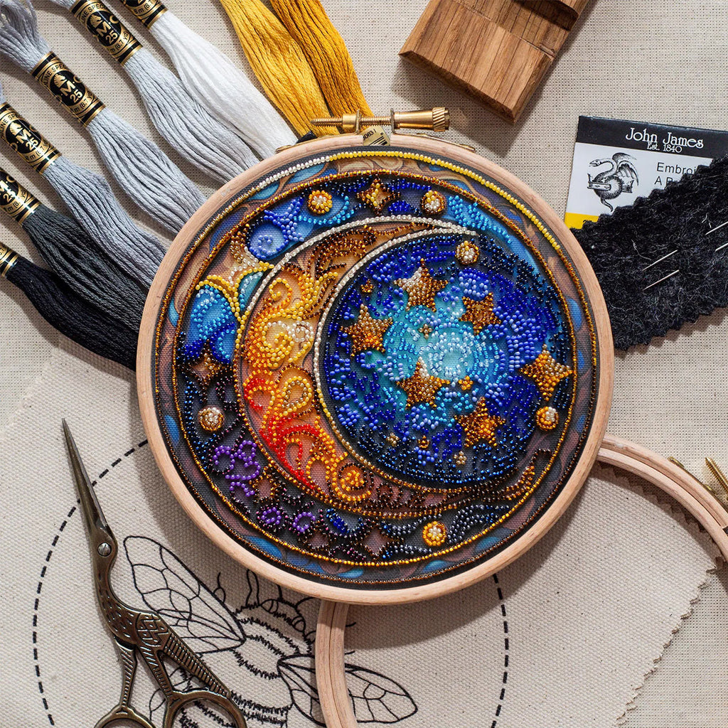 Rubbyoo Bead Embroidery Kit - Moom And Star |  - image 1