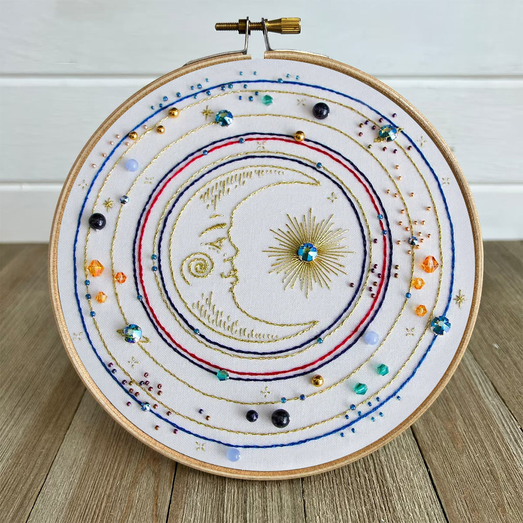 Rubbyoo Bead Embroidery Kit - Moon Galaxy | Diy Universe Craft | Unique Birthday Gifts  - image 6