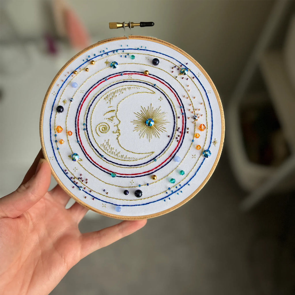Rubbyoo Bead Embroidery Kit - Moon Galaxy | Diy Universe Craft | Unique Birthday Gifts  - image 8