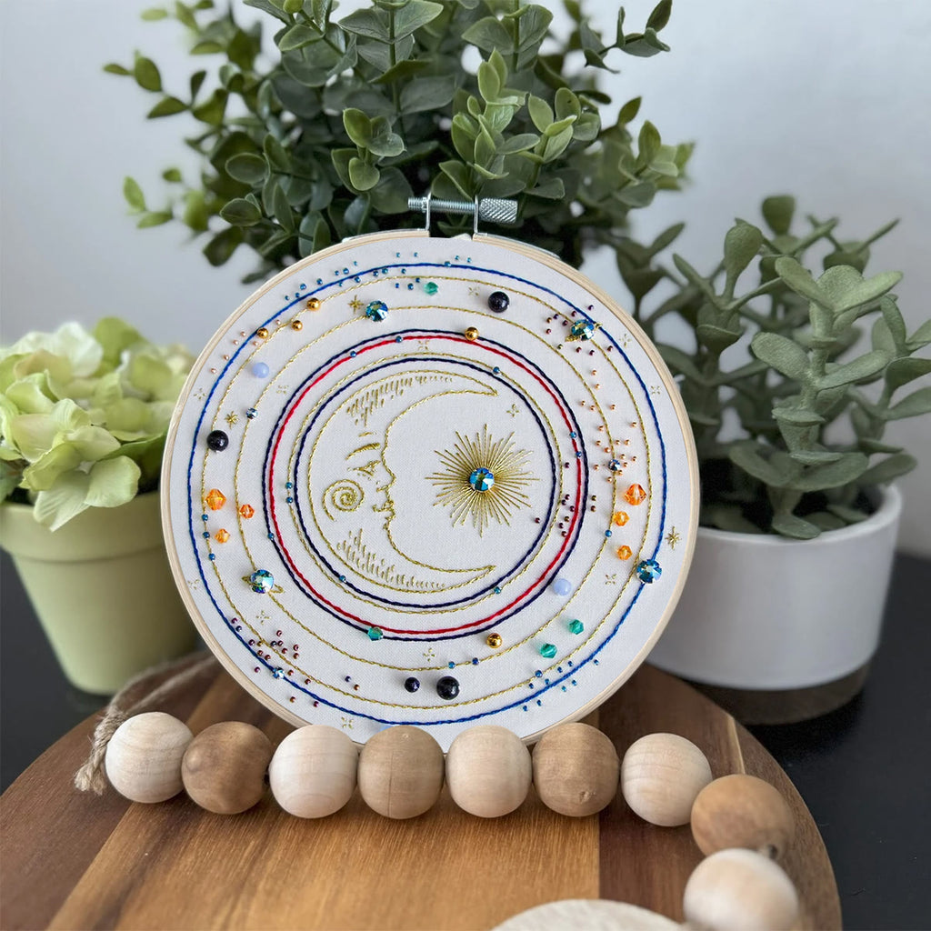 Rubbyoo Bead Embroidery Kit - Moon Galaxy | Diy Universe Craft | Unique Birthday Gifts  - image 4