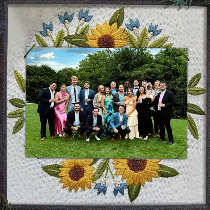 Rubbyoo Embroidery Photo Frame Kit - Sunflower Memory | Photo Collection Artwork | Perfect Gifts For Friends - image 8