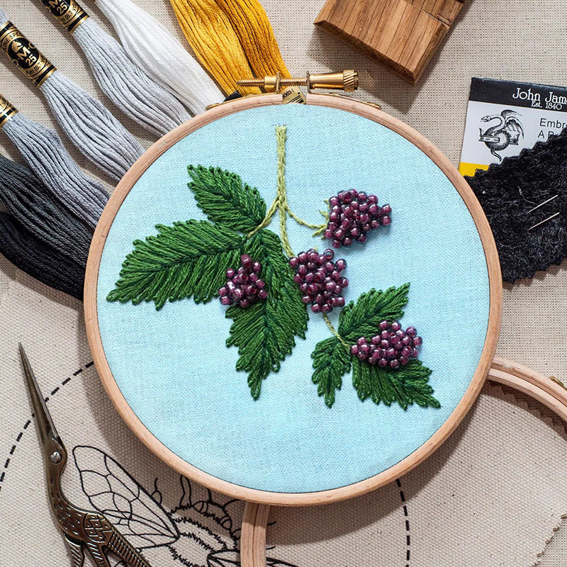 Rubbyoo Bead Embroidery Kit - Beaded Berries | Botanical Handmade Craft | Diy Decorative Artwork - image 4