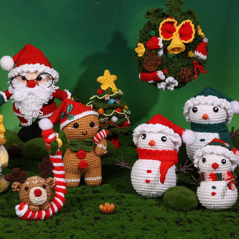 Diy Handmade Christmas Series Crochet Kit - Perfect Holiday Gifts |  Christmas Handicraft For Friends - image 0