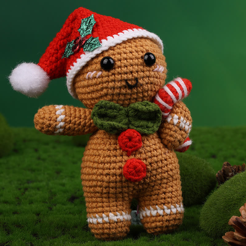 Diy Handmade Christmas Series Crochet Kit - Perfect Holiday Gifts |  Christmas Handicraft For Friends - Gingerbread Man - image 7