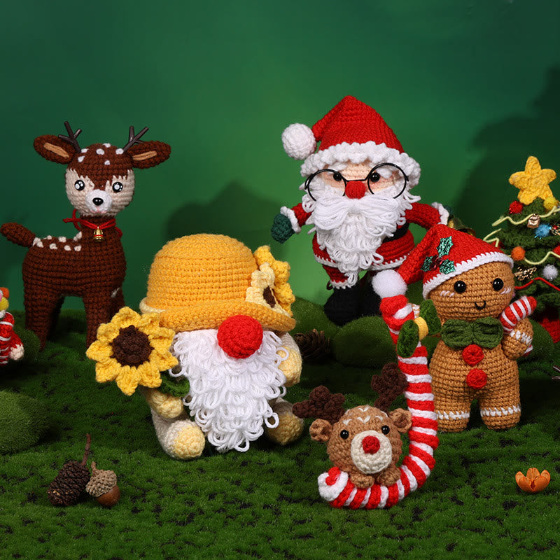 Diy Handmade Christmas Series Crochet Kit - Perfect Holiday Gifts |  Christmas Handicraft For Friends - image 1