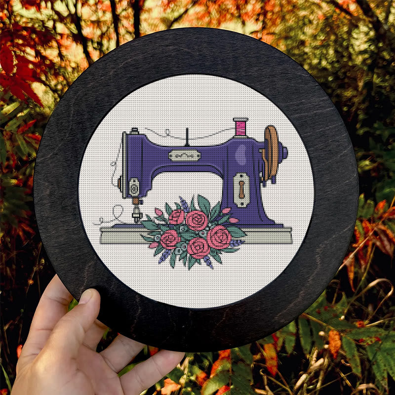  Cross Stitch Kit - Vintage Sewing Machine | Floral Handmade Craft | Perfect Home Decor - image 7