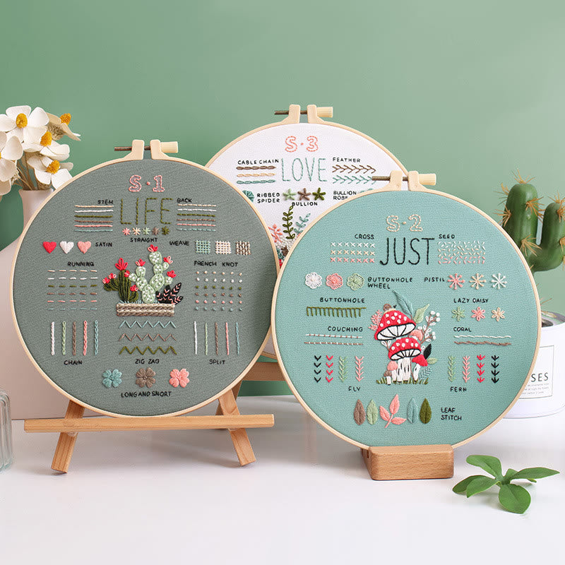 Rubbyoo Beginner Stitch Practice Kit - Diy Starter Embroidery Set | 3 Level Floral And Botanical Needlecraft | Nice Gifts For Sewing Enthusiast - image 7