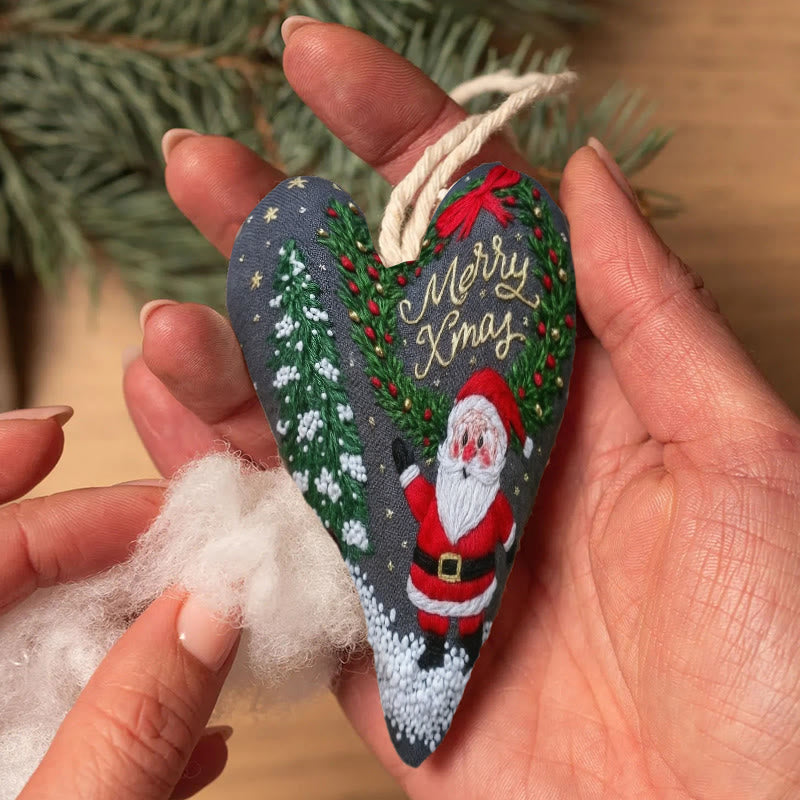 Rubbyoo Heart Embroidery Kit - Merry Christmas | Diy Holiday Collection | Nice Gifts For Friends - image 8