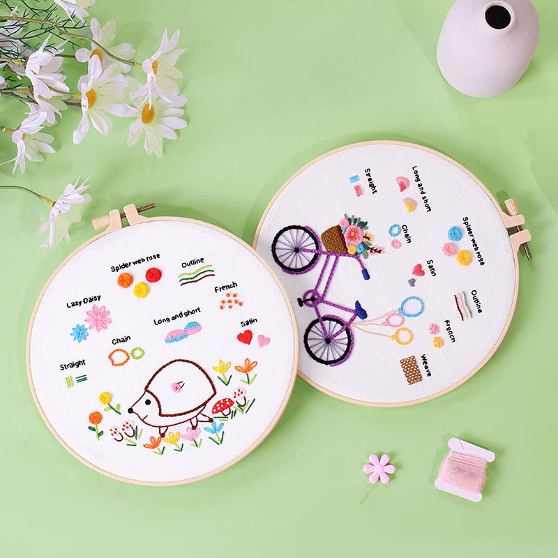 Rubbyoo Embroidery Starter Practice Kit - Easy Stitch Handicraft | Perfect For Needlework Beginner - image 8