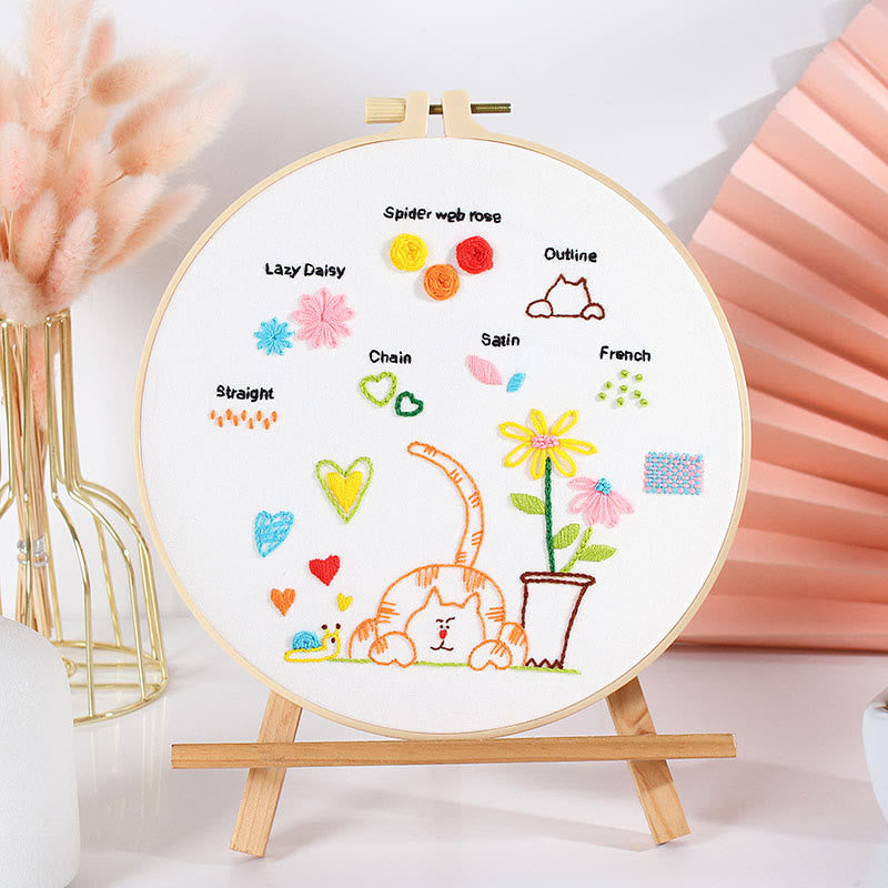 Rubbyoo Embroidery Starter Practice Kit - Easy Stitch Handicraft | Perfect For Needlework Beginner - image 3