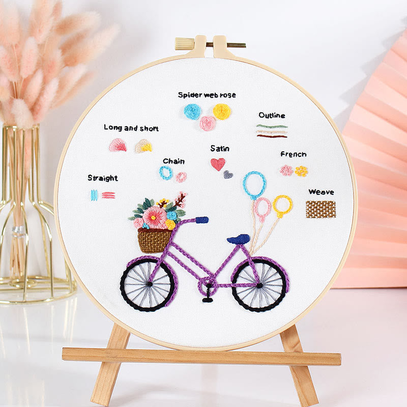 Rubbyoo Embroidery Starter Practice Kit - Easy Stitch Handicraft | Perfect For Needlework Beginner - image 4