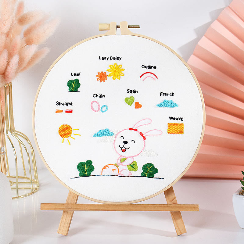 Rubbyoo Embroidery Starter Practice Kit - Easy Stitch Handicraft | Perfect For Needlework Beginner - image 1