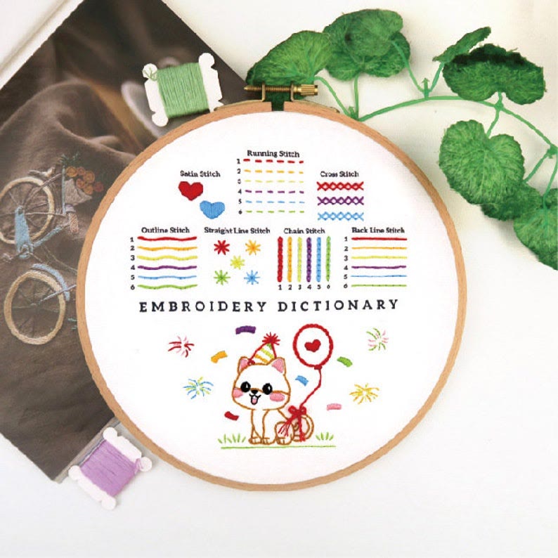 Rubbyoo 3-piece Embroidery Starter Kit - Adorable Animal  Practice Pattern | Diy Art Craft For Aldult - image 5
