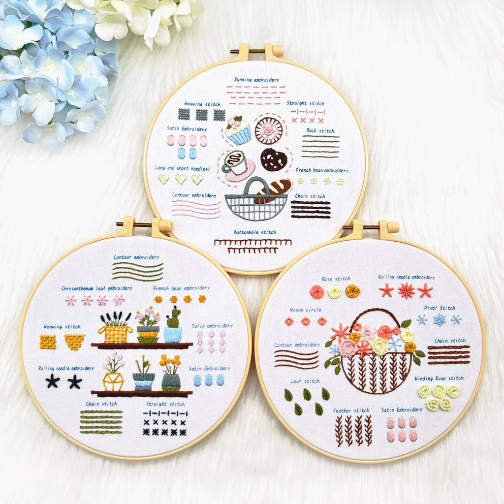 Rubbyoo 3-piece Embroidery Starter Kit - Diy Needle Craft | Beginner Handmade Art | Gifts For Stitch Enthusiasts  - image 2
