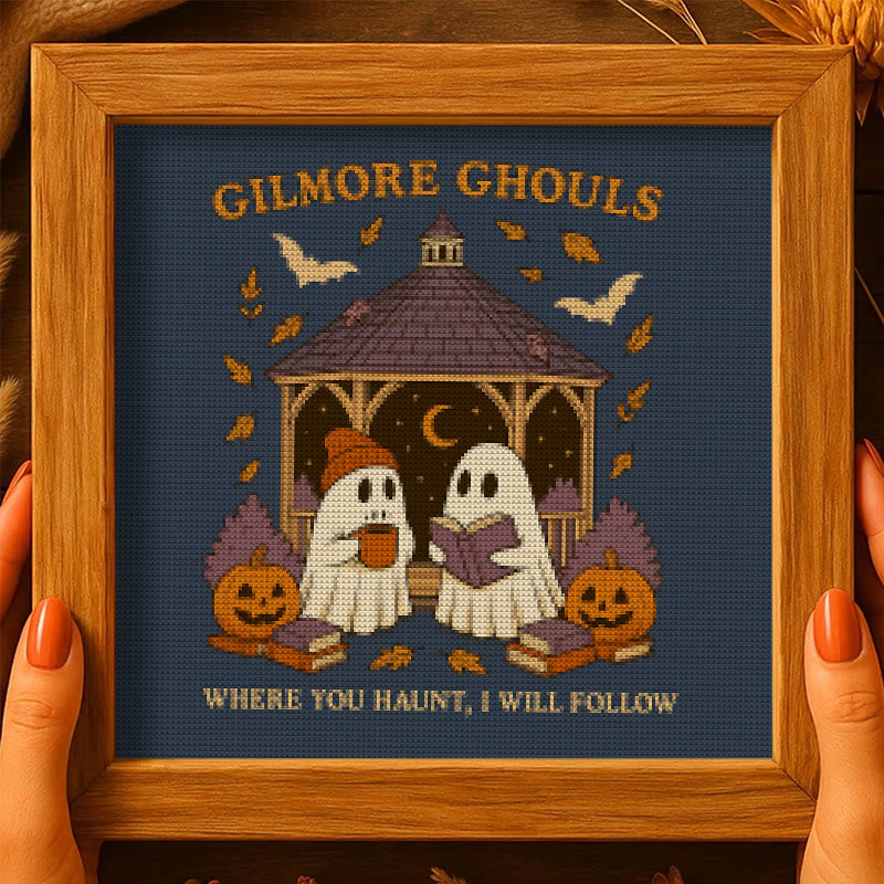 Cross Stitch Kit - Haunted Ghost | Spooky Autumn Art | Diy Halloween Craft  - image 9