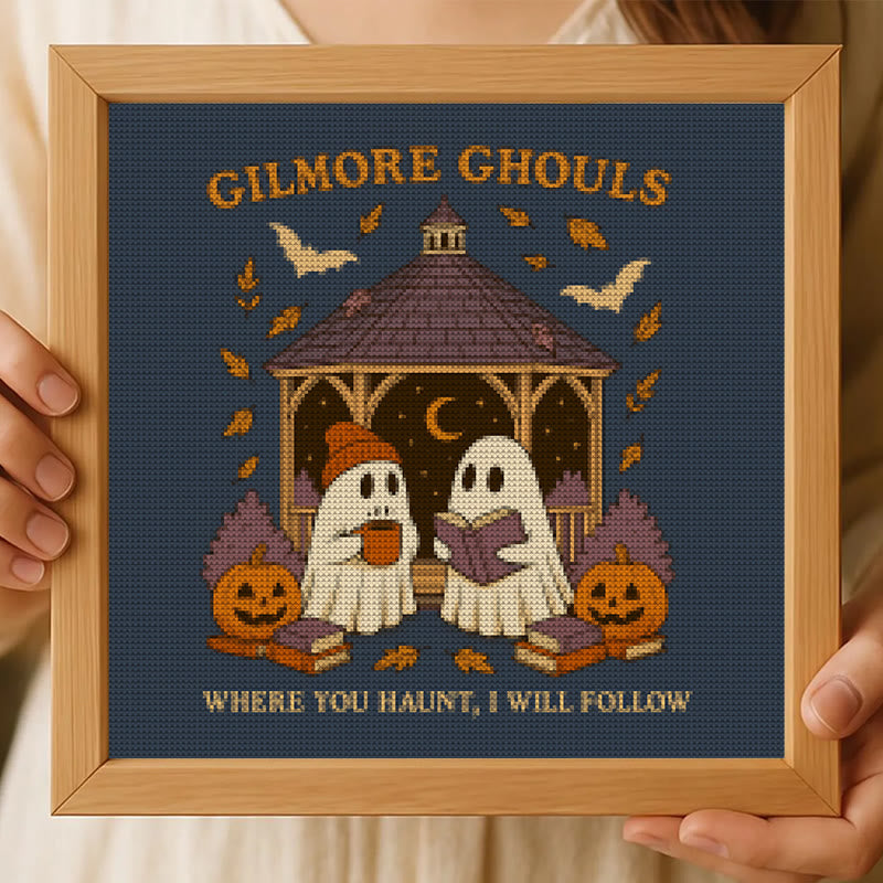 Cross Stitch Kit - Haunted Ghost | Spooky Autumn Art | Diy Halloween Craft  - image 8