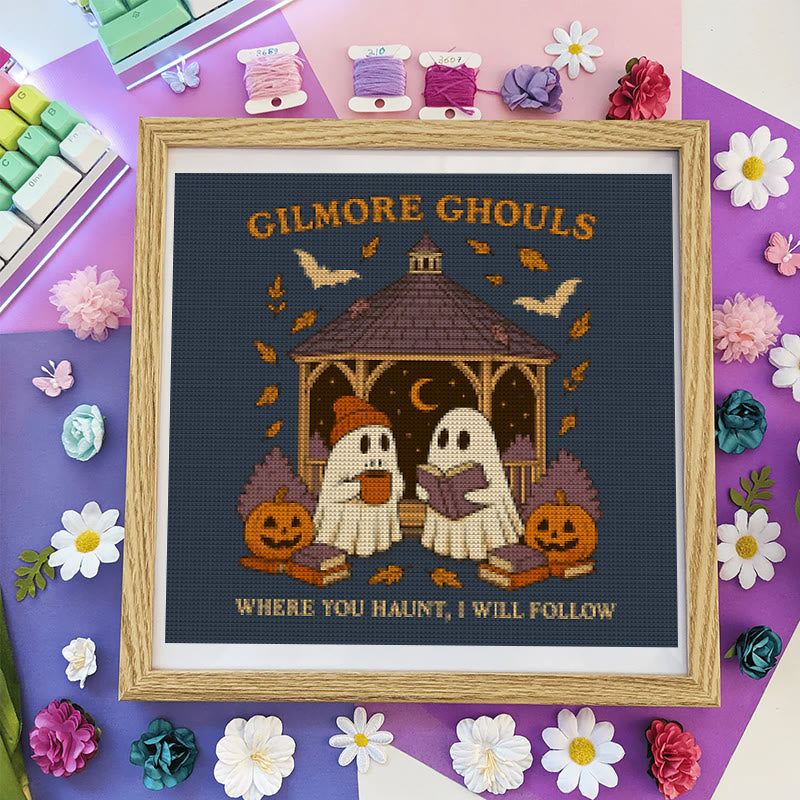 Cross Stitch Kit - Haunted Ghost | Spooky Autumn Art | Diy Halloween Craft  - image 5