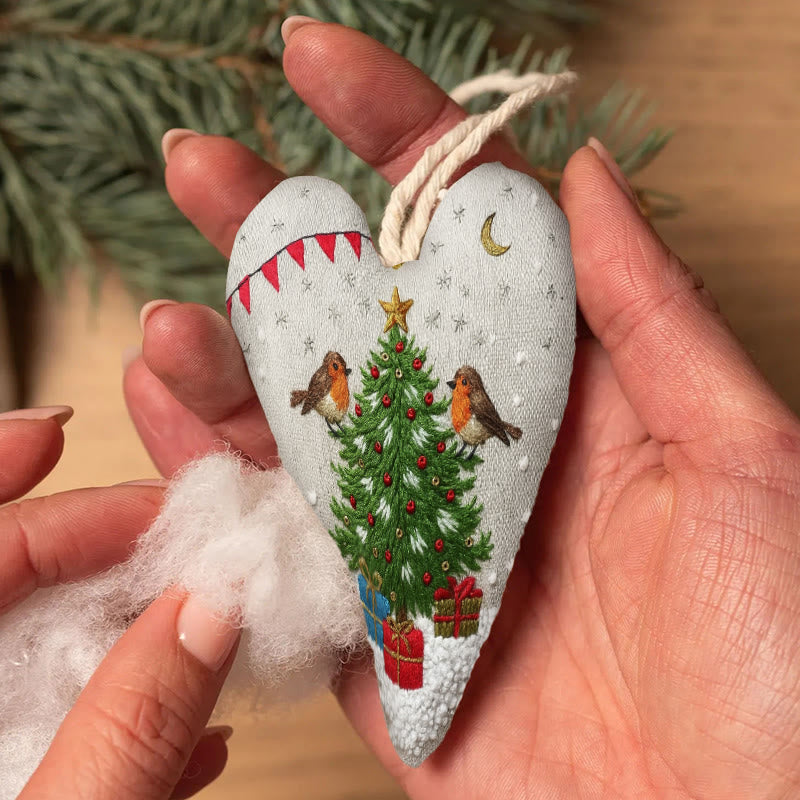 Rubbyoo Heart Embroidery Kit - Christmas Tree | Unique Holiday Decor | Nice Handmade Gift - image 6