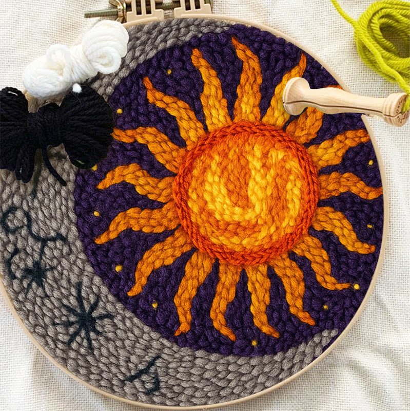  Vibrant Sun Punch Needle Kit - Celestial Handmade Craft | Diy Art For Ornament - image 3