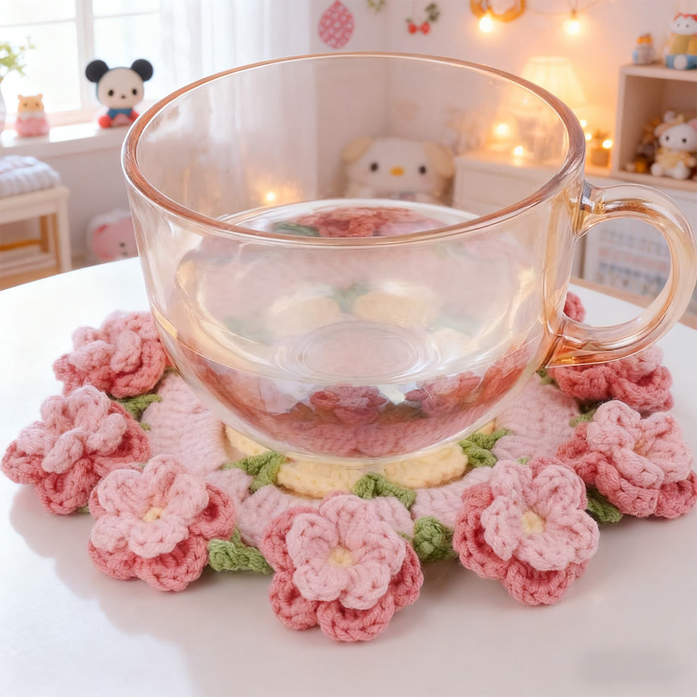 Diy Handmade Various Floral Coasters Crochet Kit - Beginner Handmade Craft | Diy Home Decoration  - image 3