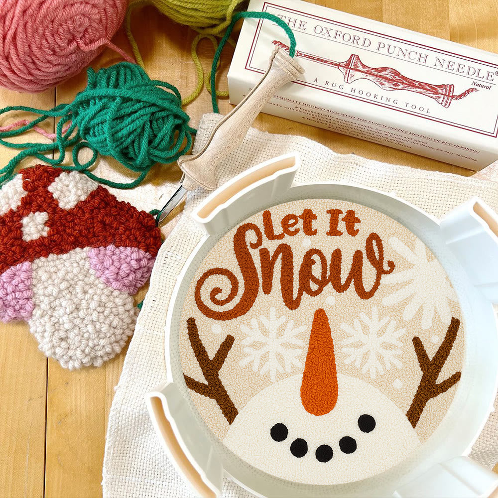 Let It Snow Punch Needle Kit - Diy Winter Handicraft | Perfect Christmas Hanging Art - image 6
