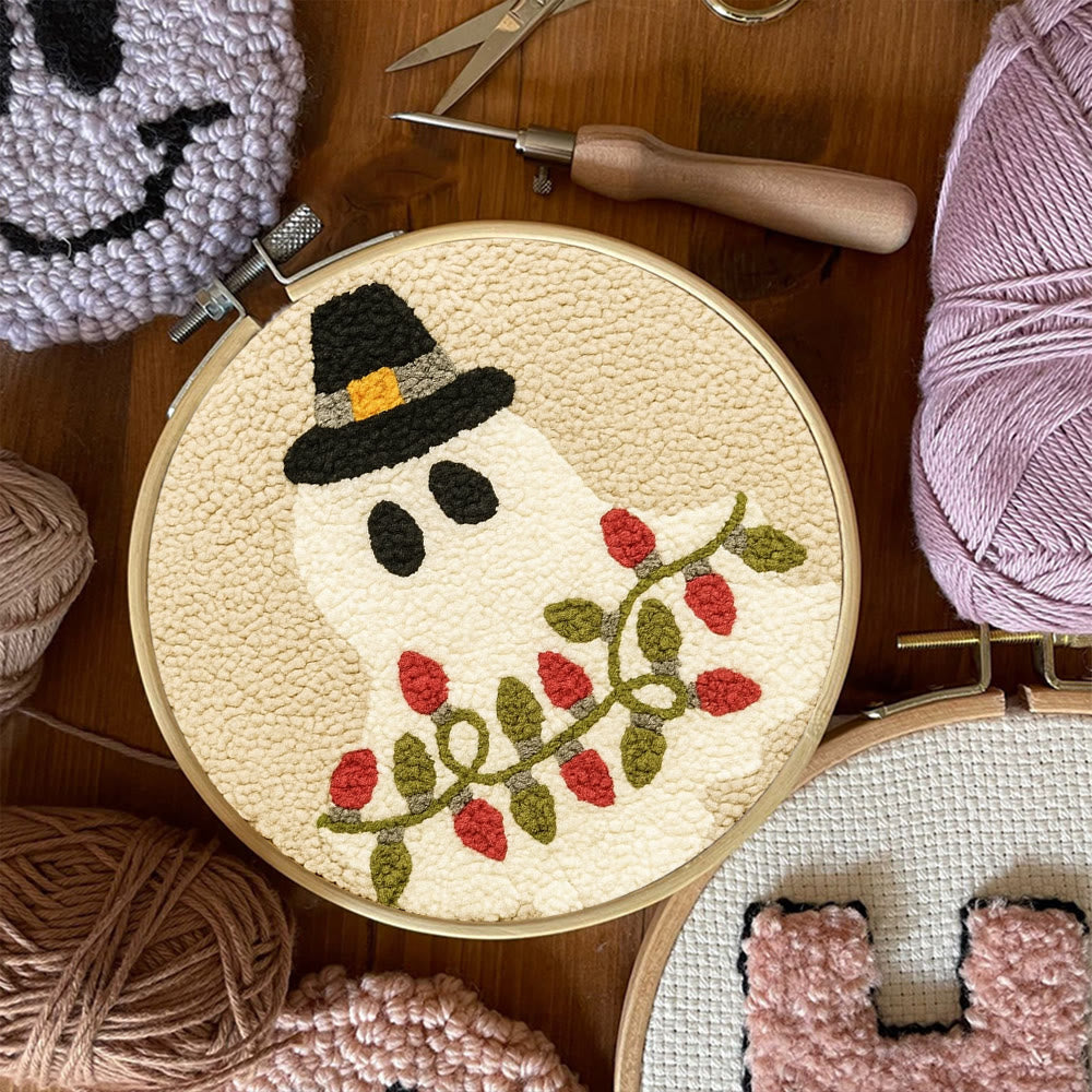 Mysterious Ghost Punch Needle Kit - Unique Christmas Craft | Nice Home Decor - image 8