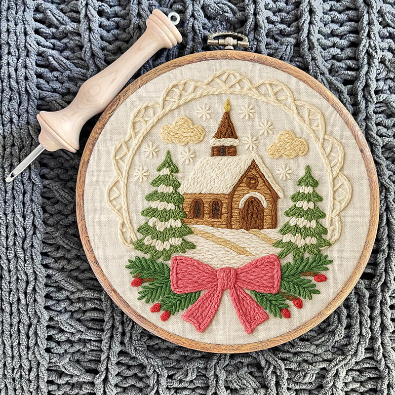 Warm House Punch Needle Kit - Unique Christmas Handicraft | Perfect Gift For Friend - image 6