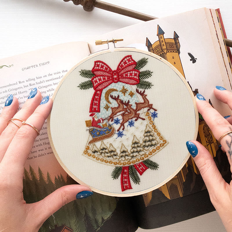 Rubbyoo Embroidery Kit - Christmas Bell | Diy Christmas Tree Hanging | Unique Holiday Decoration - image 8