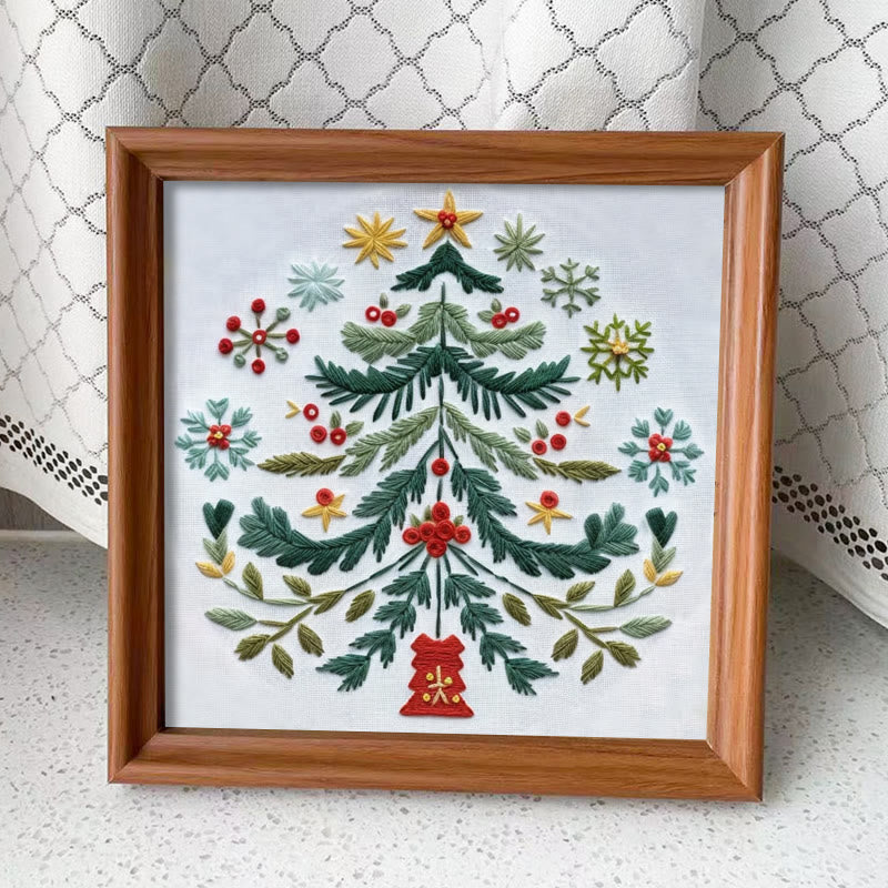 Rubbyoo Embroidery Kit - Christmas Tree | Handmade Festive Craft | Unique Christmas Gift - Embroidery Kit Plus An Extra Frame - image 12
