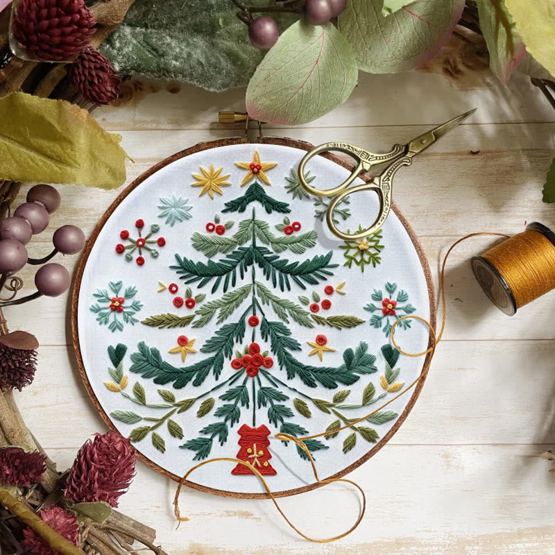 Rubbyoo Embroidery Kit - Christmas Tree | Handmade Festive Craft | Unique Christmas Gift - image 6