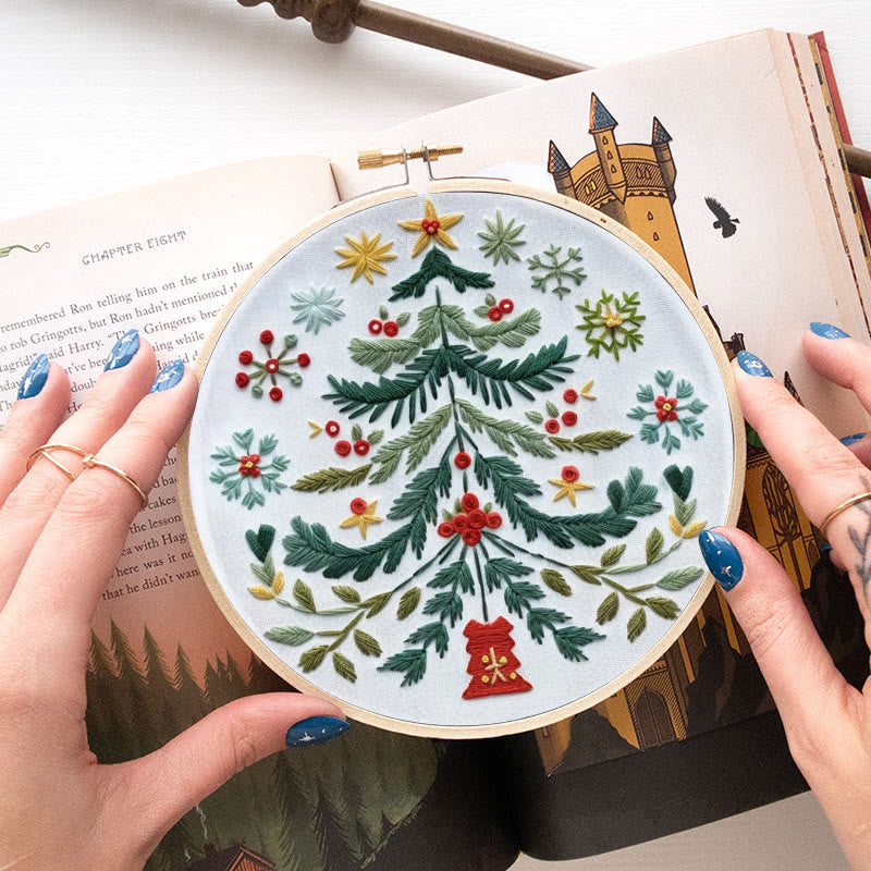 Rubbyoo Embroidery Kit - Christmas Tree | Handmade Festive Craft | Unique Christmas Gift - image 5